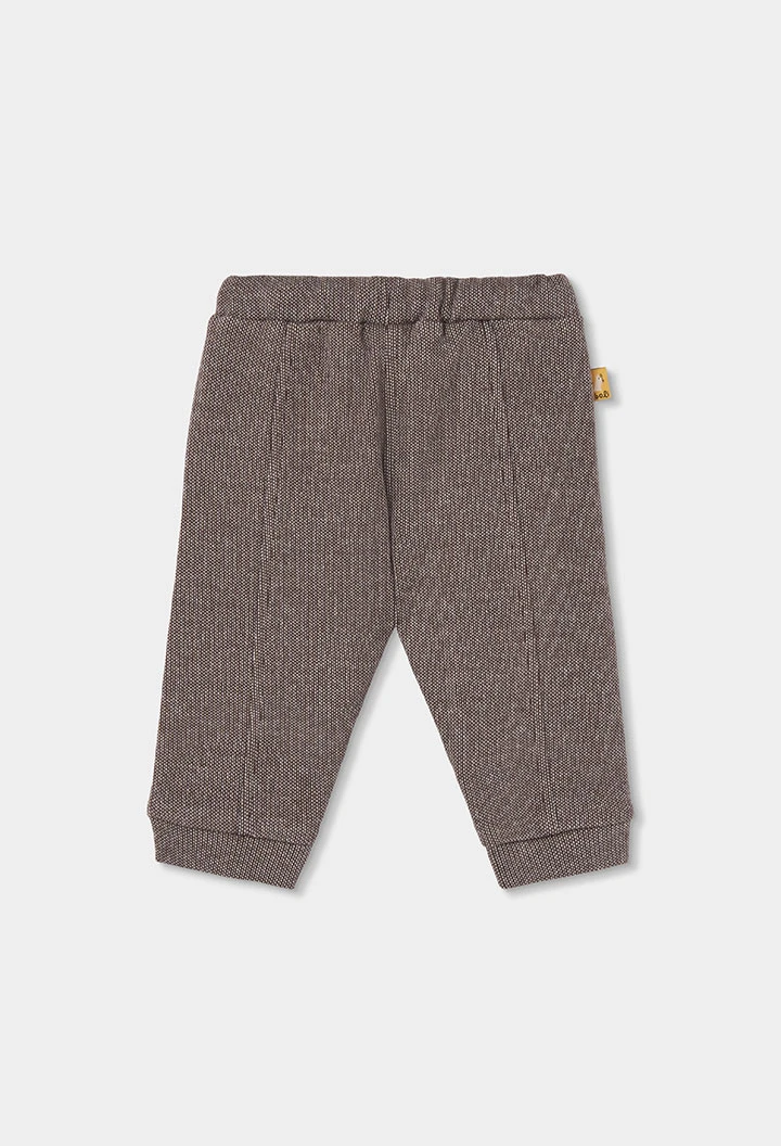 Ensemble maille bébé garçon écru à rayures
