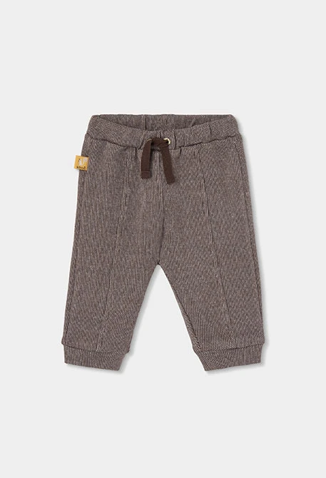 Ensemble maille bébé garçon écru à rayures