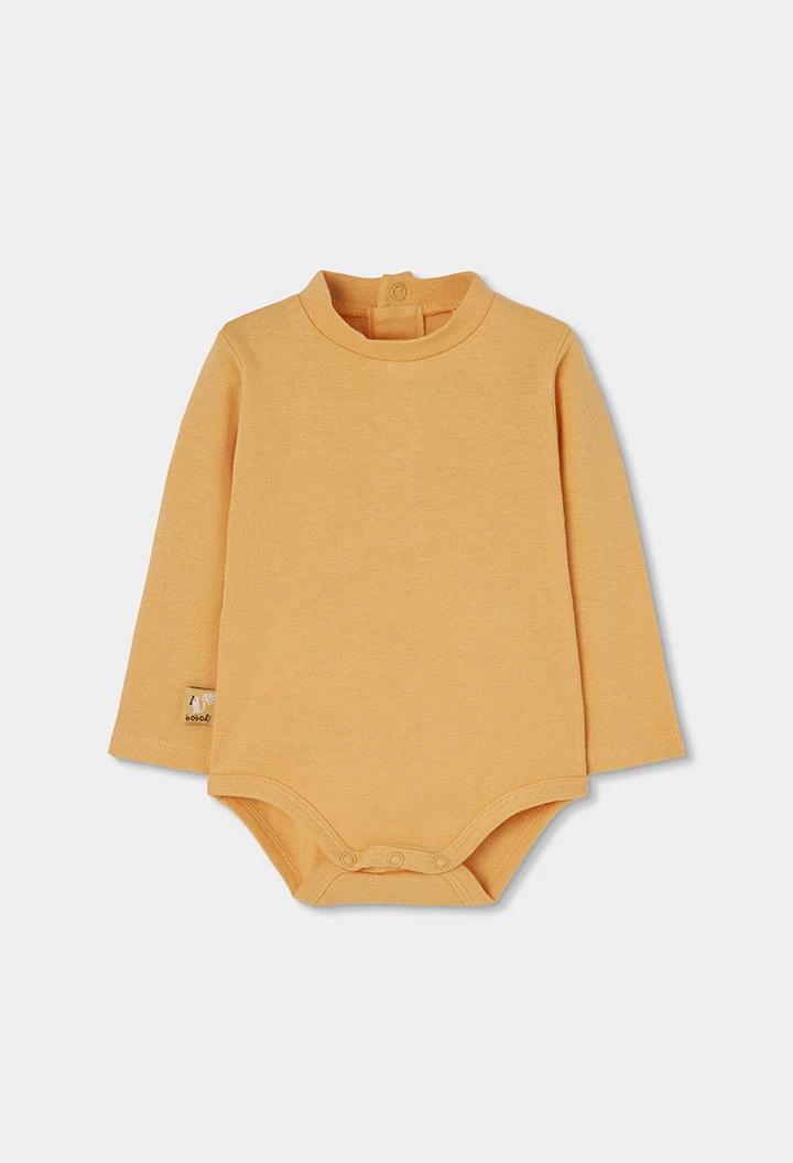 Ensemble maille bébé garçon marron brodé renard