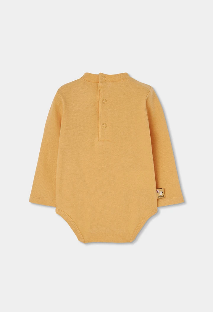 Ensemble maille bébé garçon marron brodé renard