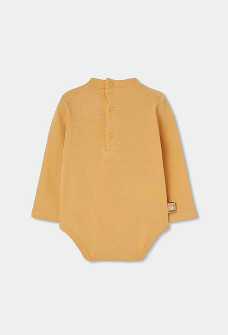 Ensemble maille bébé garçon marron brodé renard