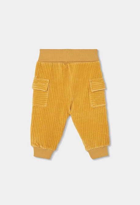 Ensemble maille bébé garçon jaune brodé écureuil