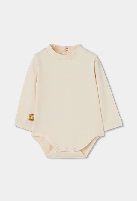 Ensemble maille bébé garçon moutarde imprimé écureuils