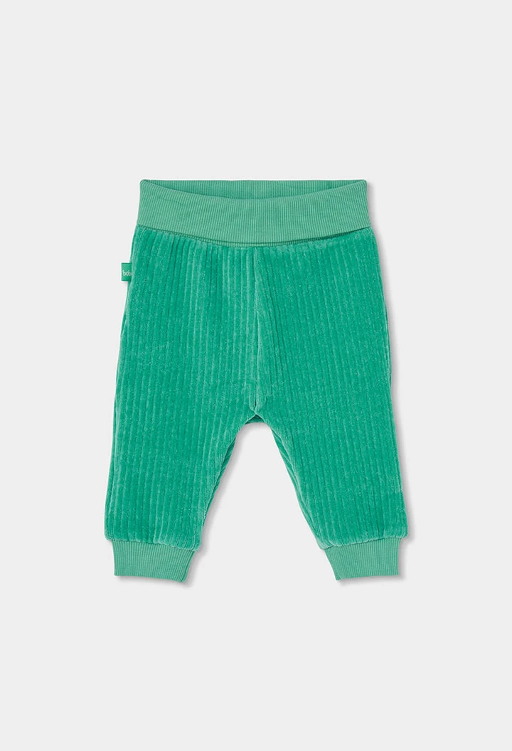 Conjunto punto bebé niño verde estampado jungla