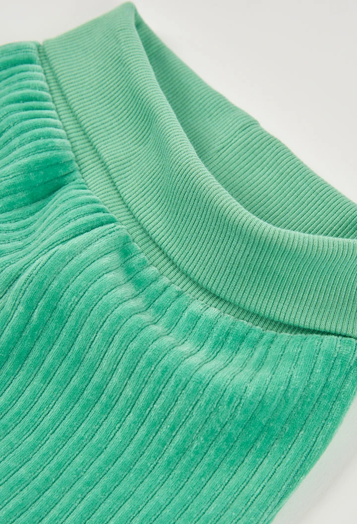 Conjunto punto bebé niño verde estampado jungla