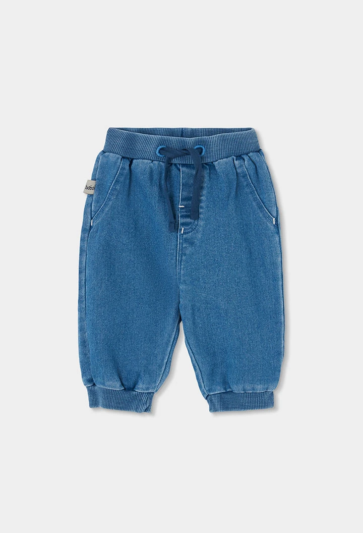 Blue baby denim trousers