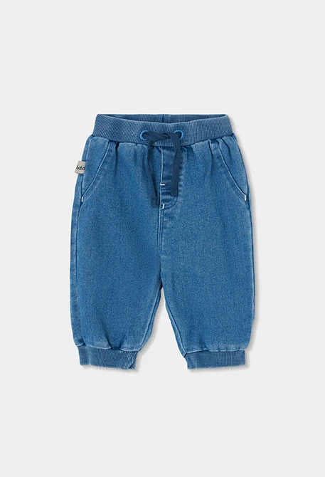 Pantalon denim bébé bleu