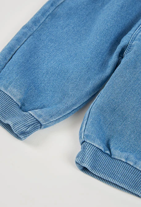 Pantalon denim bébé bleu