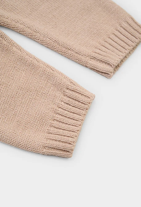 Beige Babyhose für Jungen mit Kordel