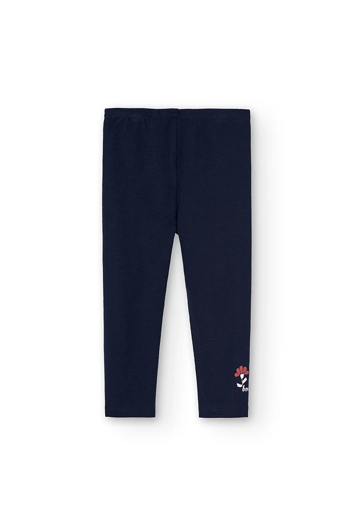 Leggings elasticizzati color blu navy