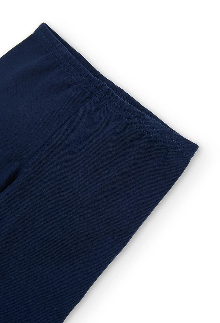 Leggings elasticizzati color blu navy
