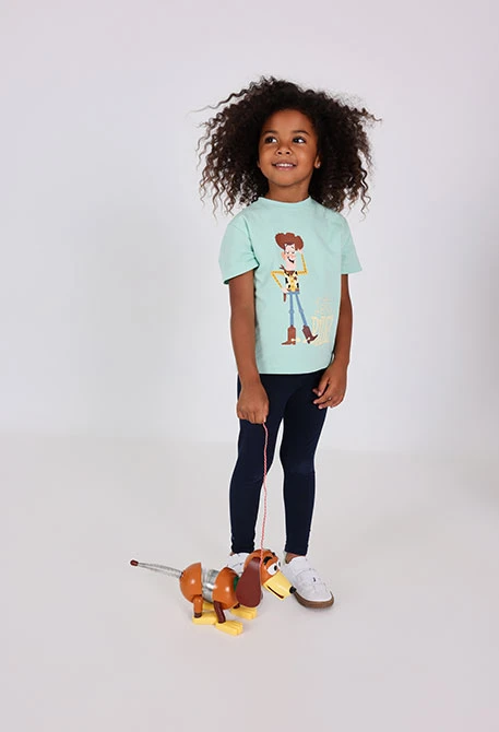 Leggings jersey elastico per bimba