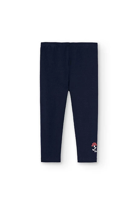 Elastische Leggings in Marineblau