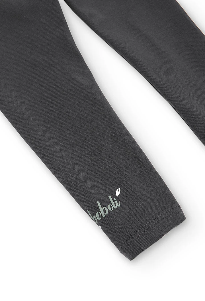 Leggings gris osucro elástico