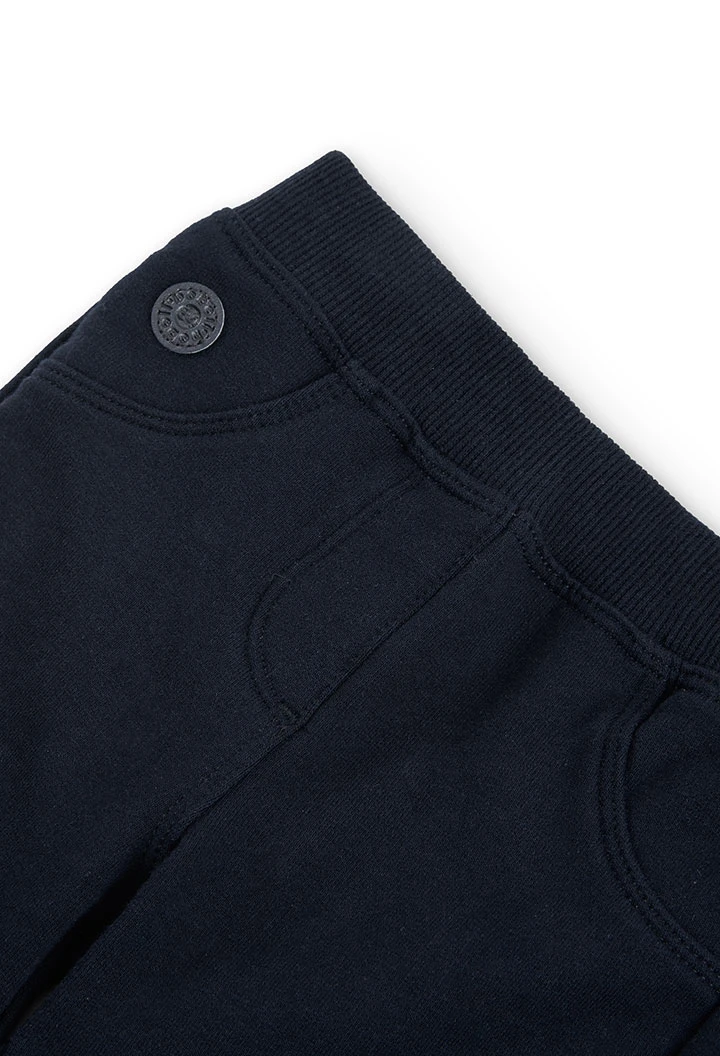 Pantalon fille couleur marine