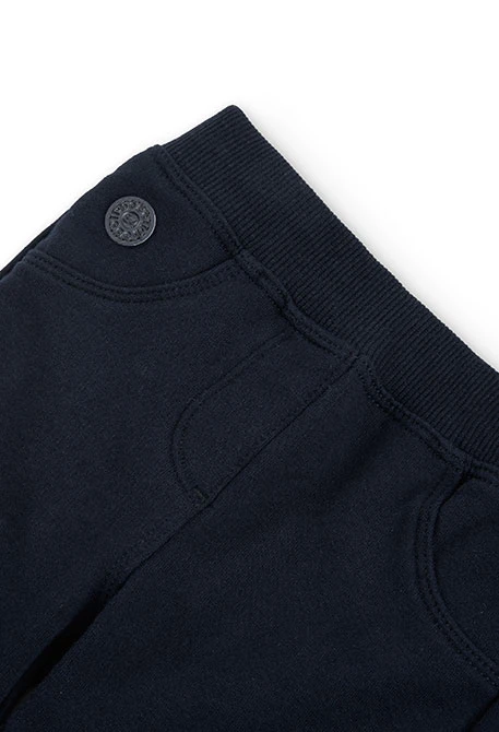 Pantalon fille couleur marine