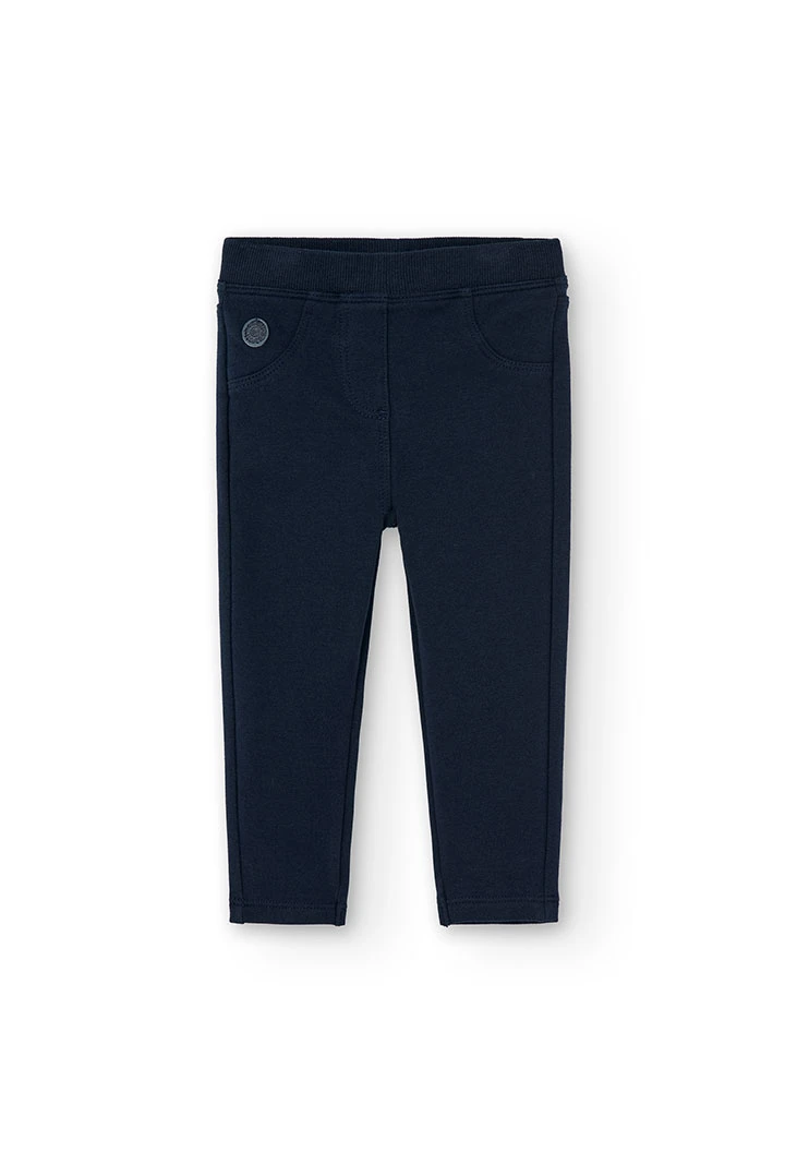 Pantalon en molleton stretch pour bébé fille