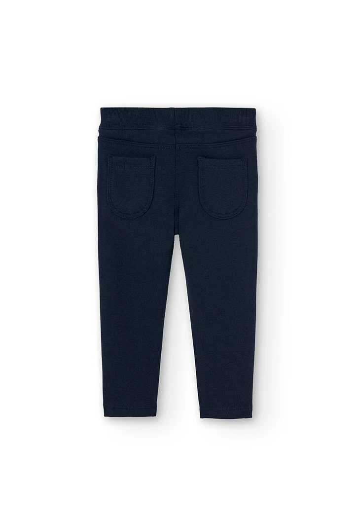 Pantalon en molleton stretch pour bébé fille