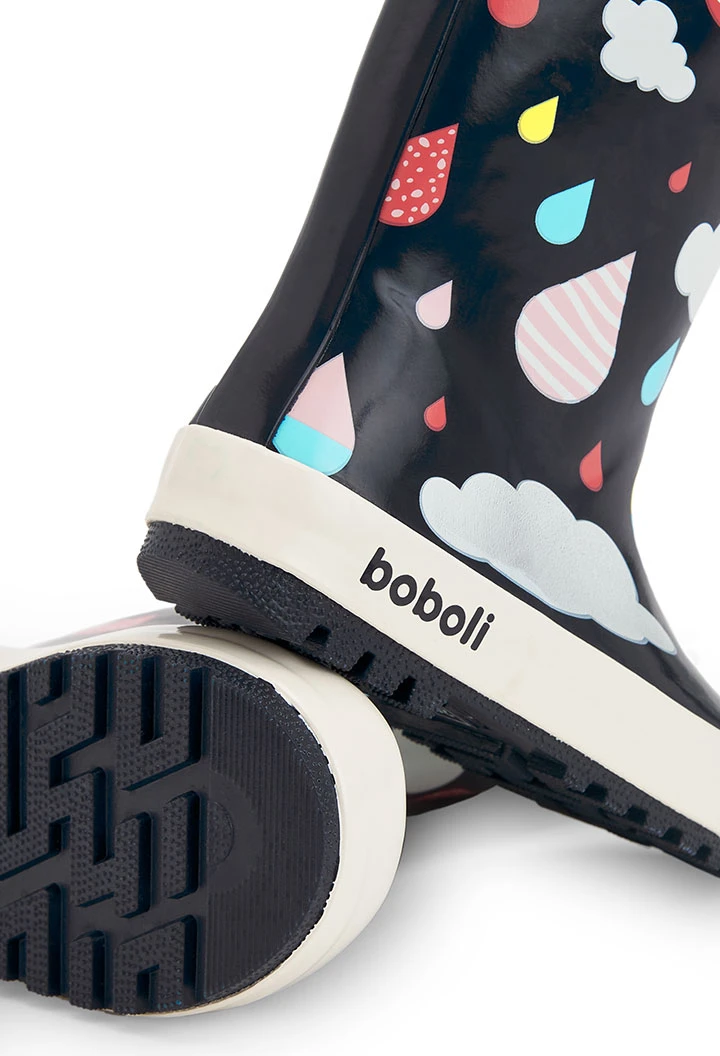 Bottes "gouttes d'eau" pour fille