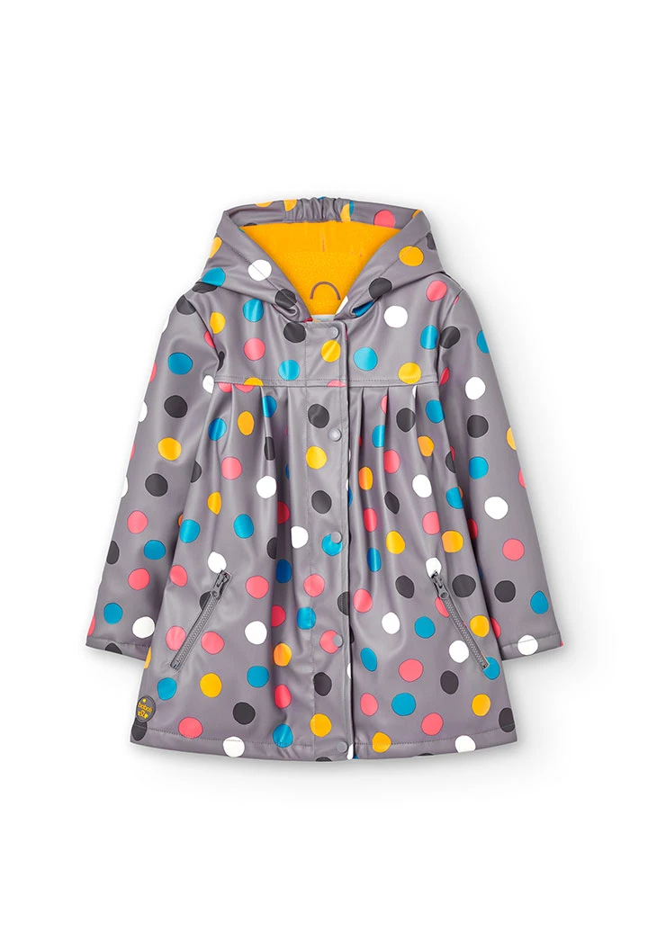 Impermeable con capucha de niña