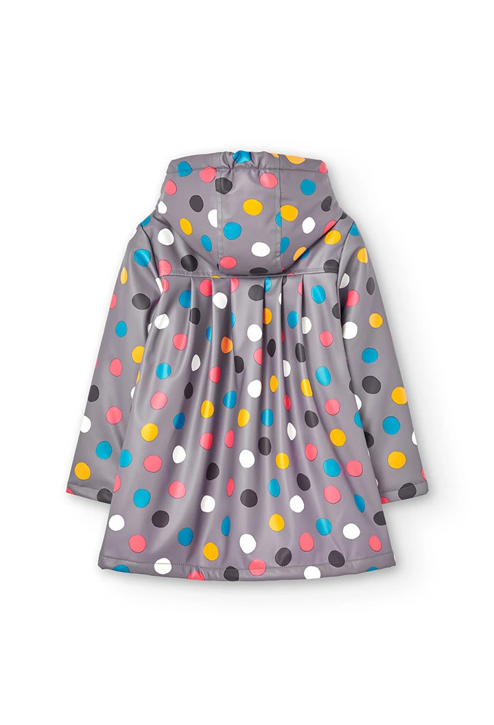 Hooded raincoat for girl