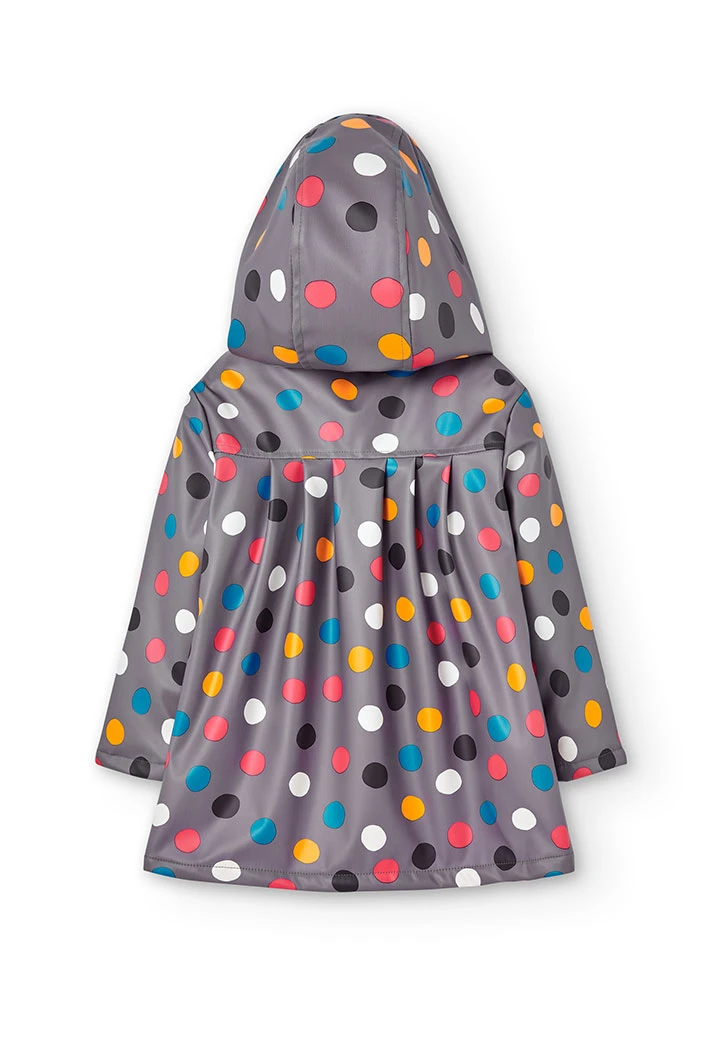 Hooded raincoat for girl