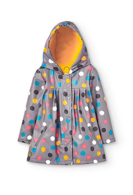 Hooded raincoat for girl