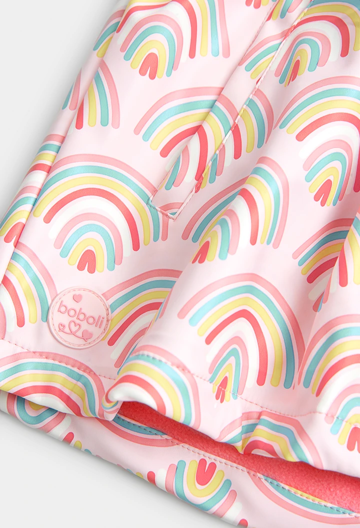 Hooded raincoat for girl