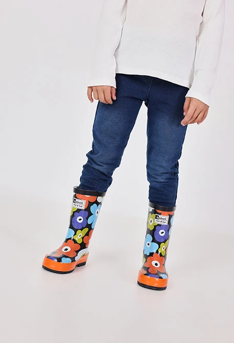 Bottes pour avec imprimé floral