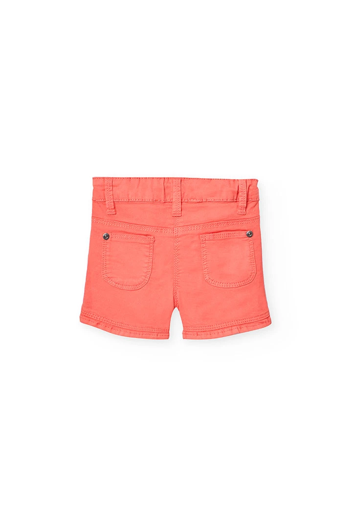 Babyshorts aus Strick in Rot für Mädchen