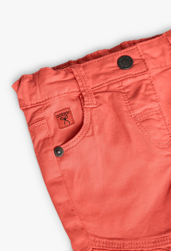 Babyshorts aus Strick in Rot für Mädchen