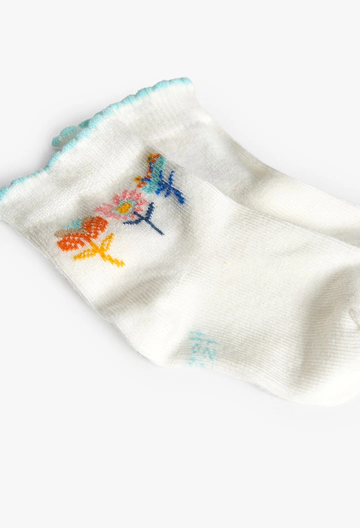 Lot de chaussettes tricotées pour bébé en jaune