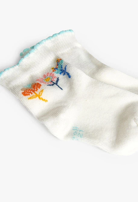 Lot de chaussettes tricotées pour bébé en jaune