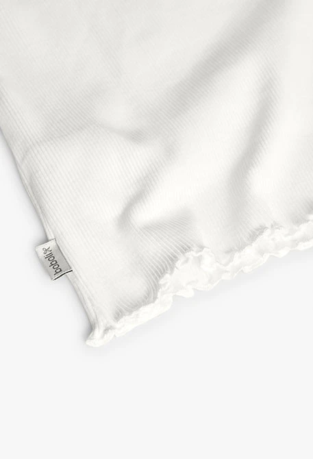 Camiseta básica de punto para bebé niña en color blanca