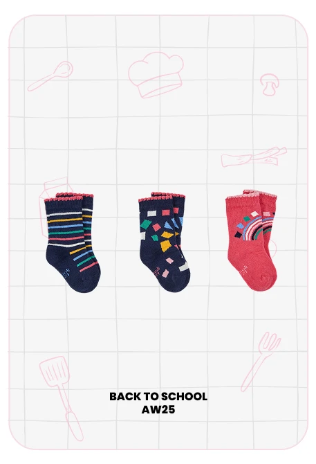 Pack de chaussettes roses à rayures géométriques arc-en-ciel