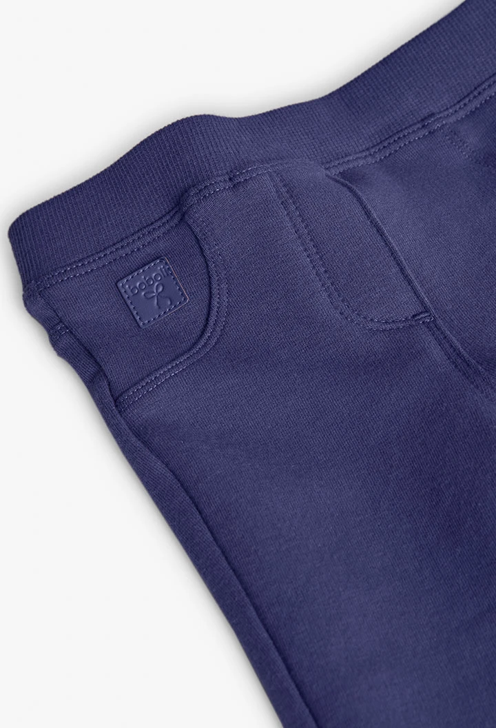 Lila Basic-Strickhose für Mädchen