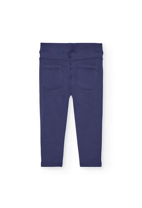 Pantalons nena bàsics de punt lila