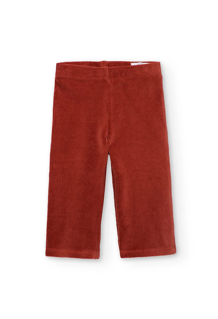 orangefarbene Mädchen-Cordhose