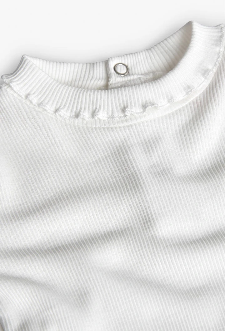 Camisola menina algodão branco