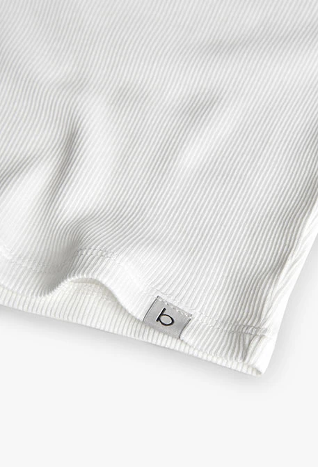 Camiseta niña algodón blanco