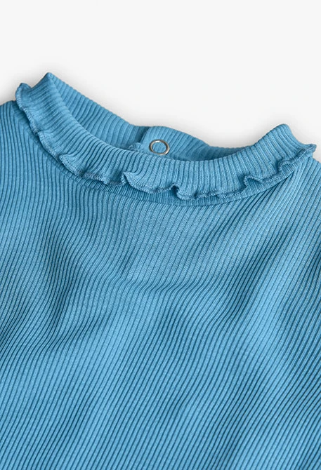 Camiseta niña algodón verde agua