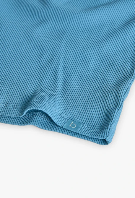 Camiseta niña algodón verde agua