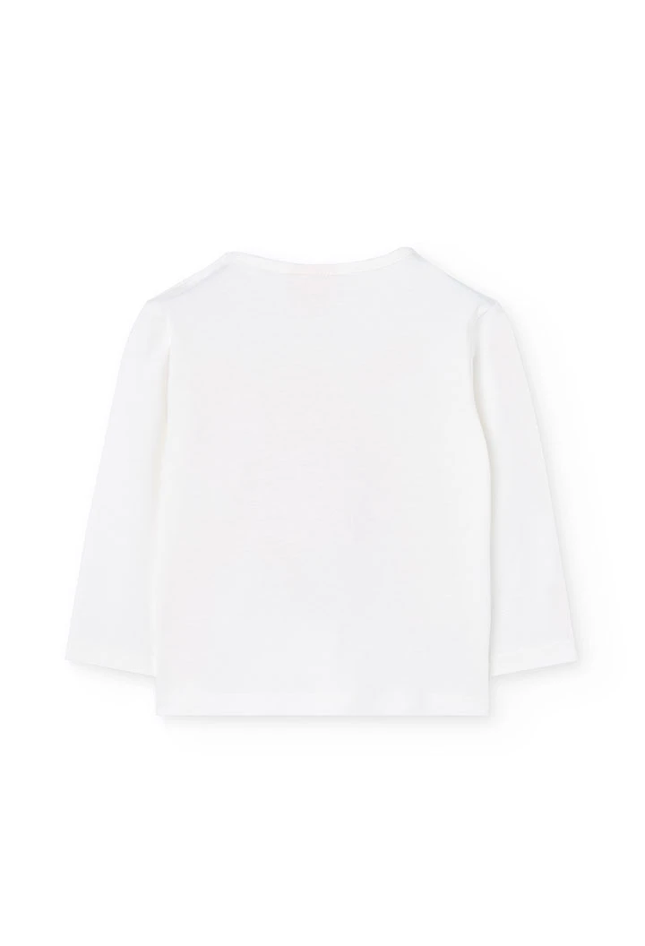 T-shirt en coton rose bébé animaux