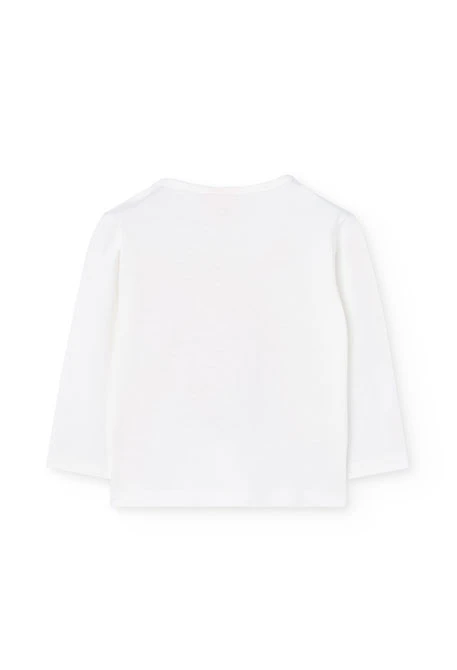 T-shirt en coton rose bébé animaux
