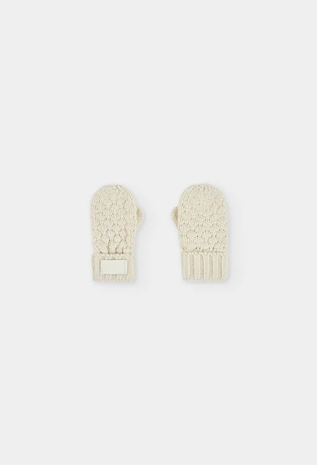 White baby mitten