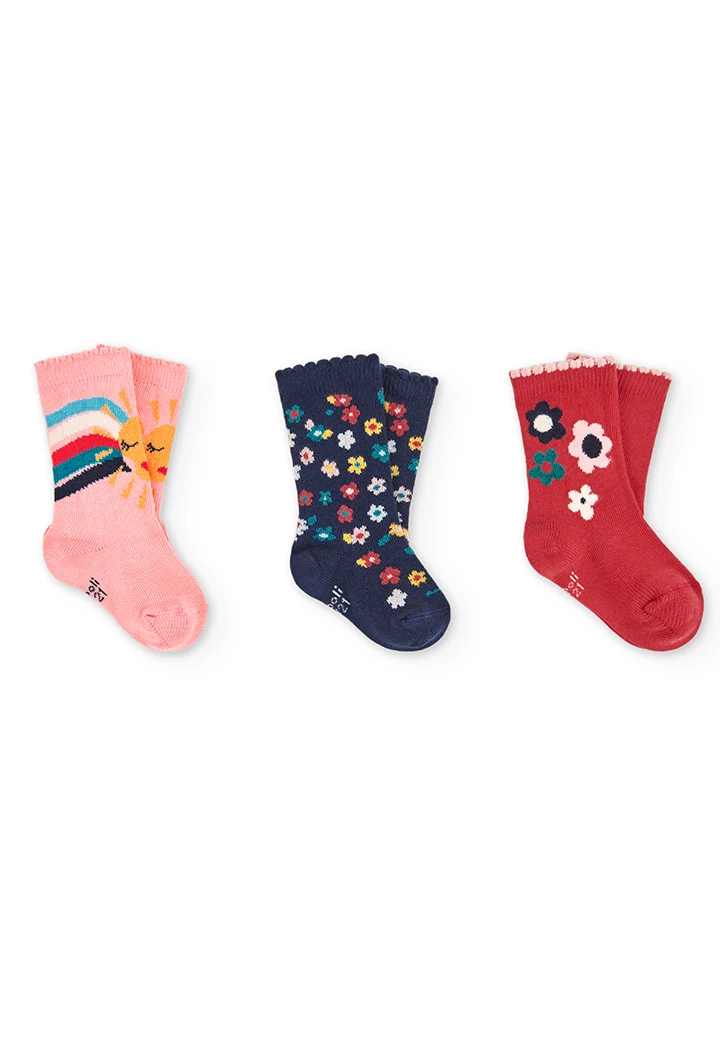 Pack of socks for baby girl -BCI