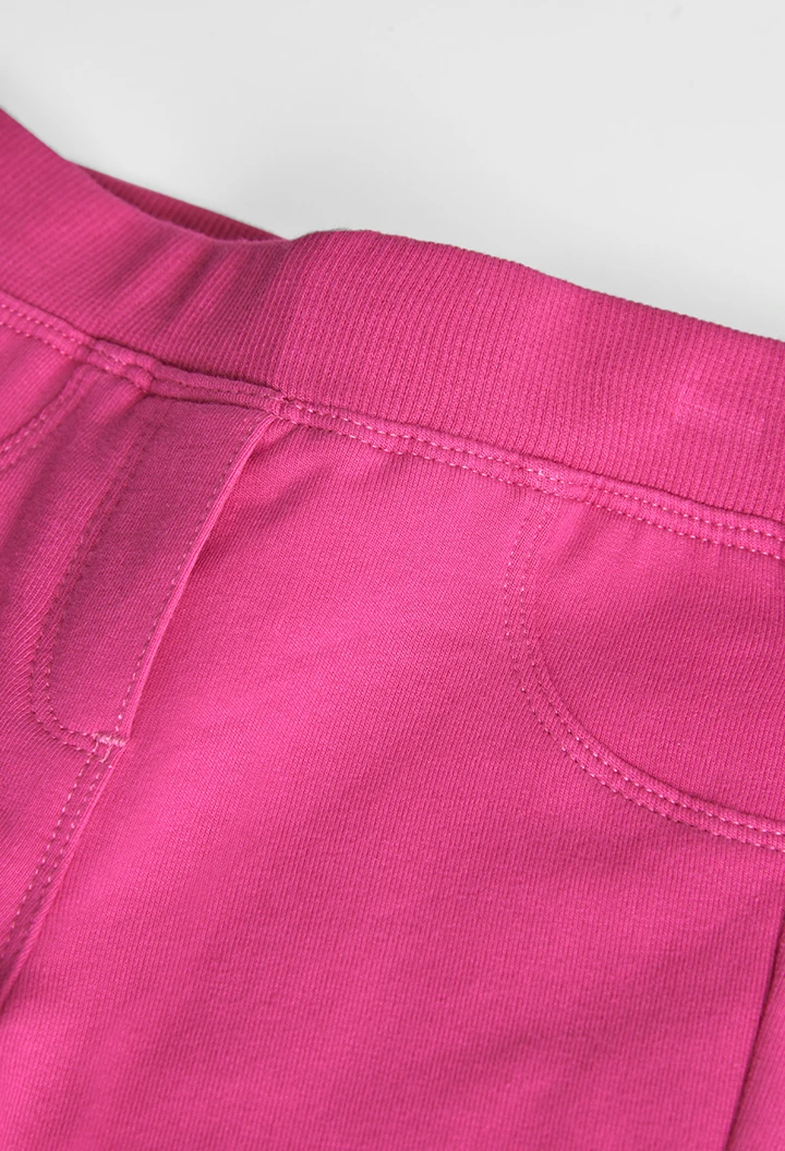Pantalon en molleton basic pour bébé fille -BCI