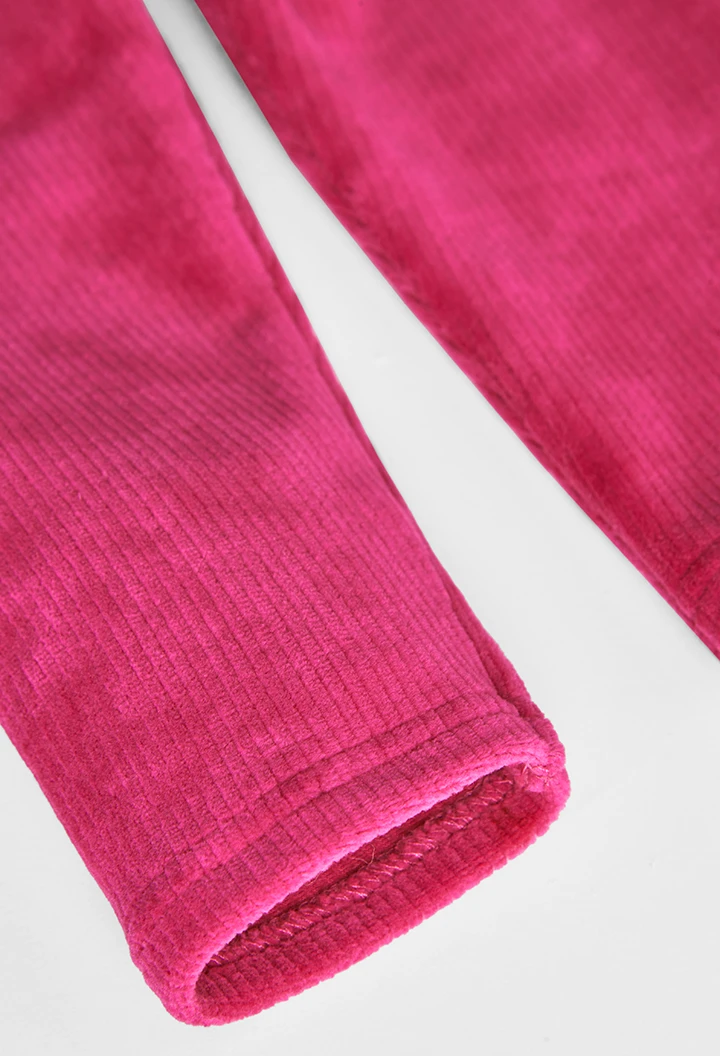 Stretch corduroy leggings for baby -BCI