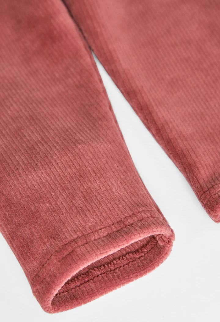 Legging veludo elástico do bébé -BCI