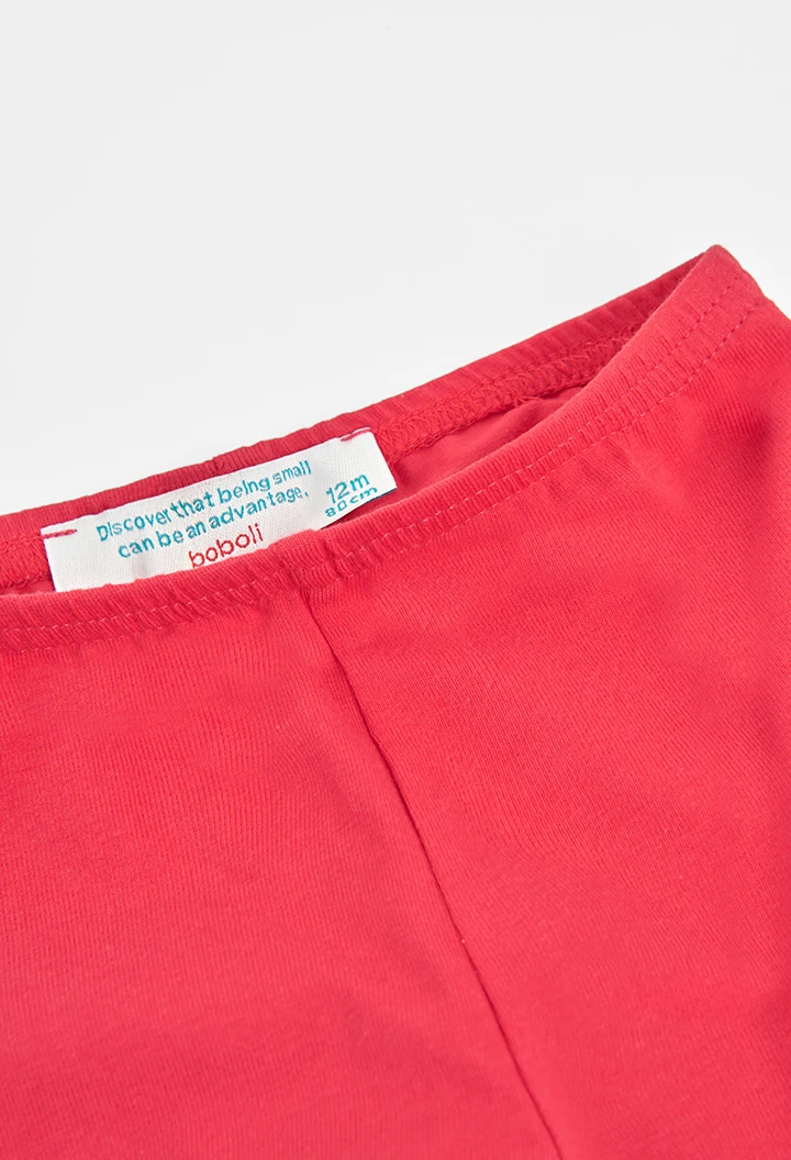 Stretch knit leggings for baby -BCI